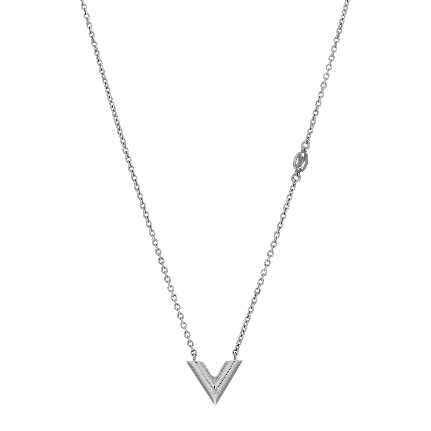 Metal Essential V Supple Necklace Silver