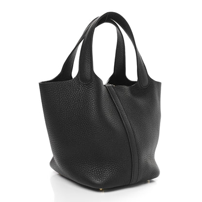 Hermes Taurillon Clemence Picotin Lock 18 PM Black 2 of 11
