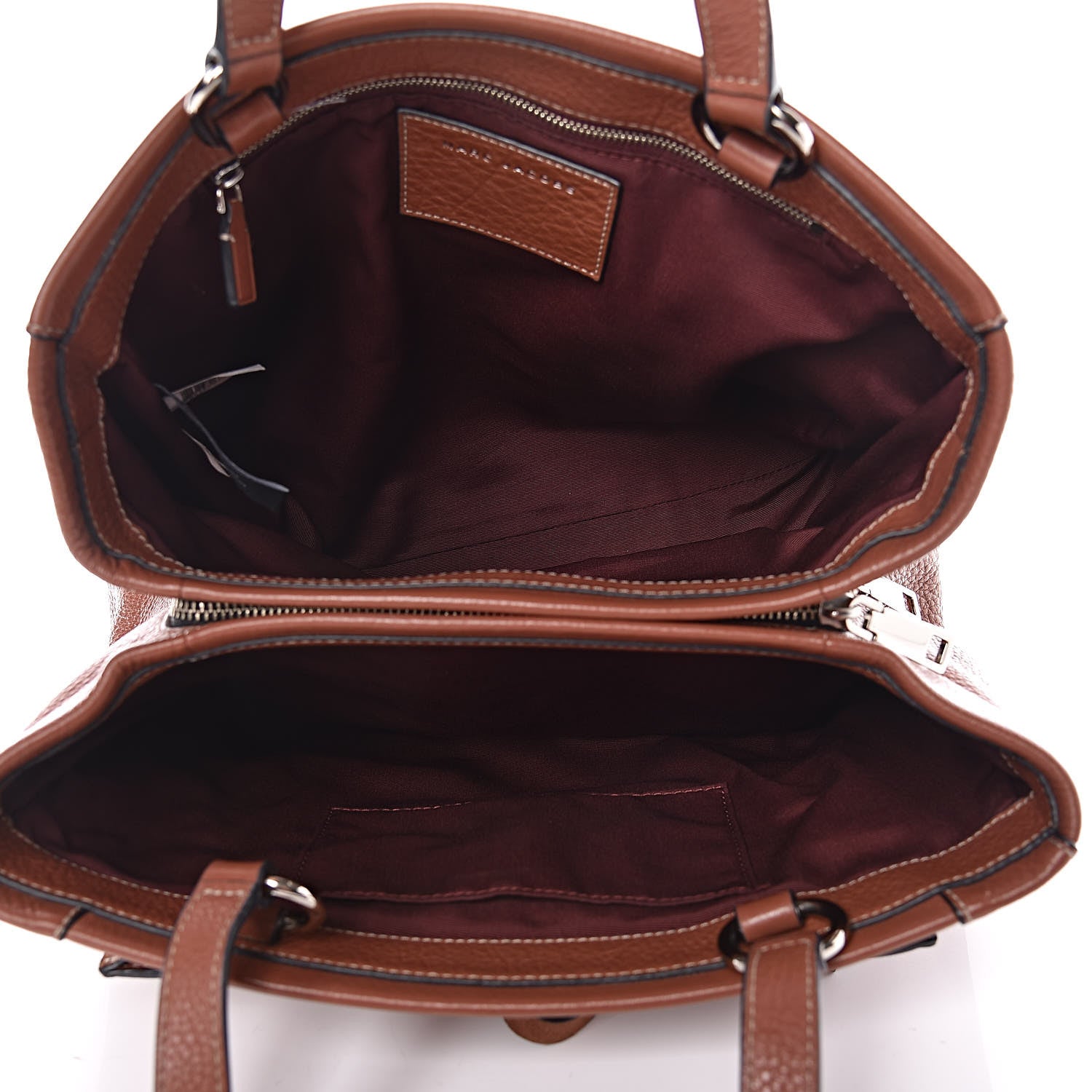 Marc Jacobs Grained Calfskin Maverick Tote Cognac 5 of 14