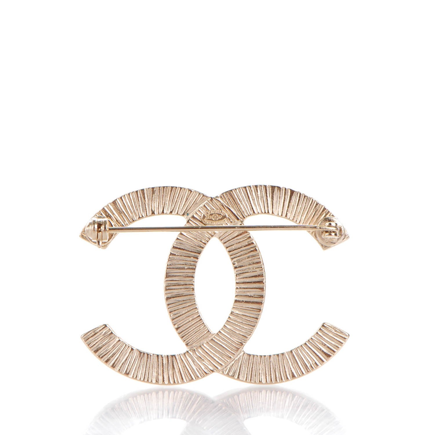 Chanel Pearl Large CC Brooch Gold 3 of 5