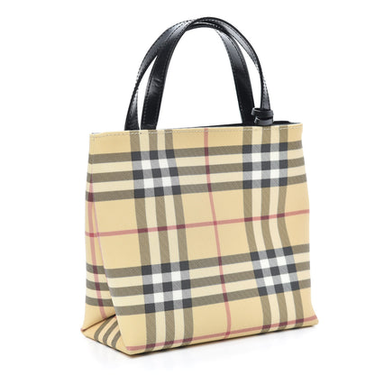 Burberry House Check Small Tote Black 3 of 8