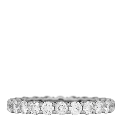 Tiffany Platinum Diamond 3mm Forever Eternity Band Ring 56 7.5 3 of 5