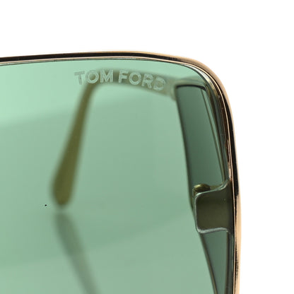Tom Ford Square Spector Sunglasses TF 708 Green 5 of 7