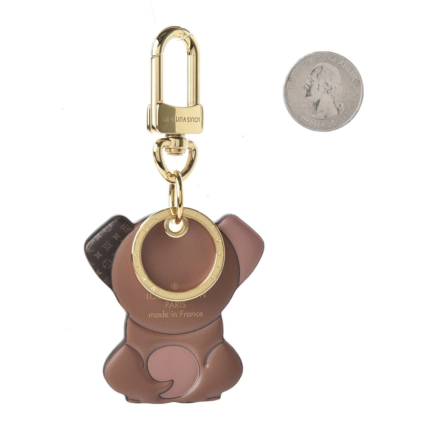 Louis Vuitton Monogram Puppy Bag Charm Key Holder 2 of 4