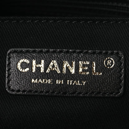 Chanel Crumpled Grained Calfskin Quilted Coco Pleats Clutch Black 6 of 12