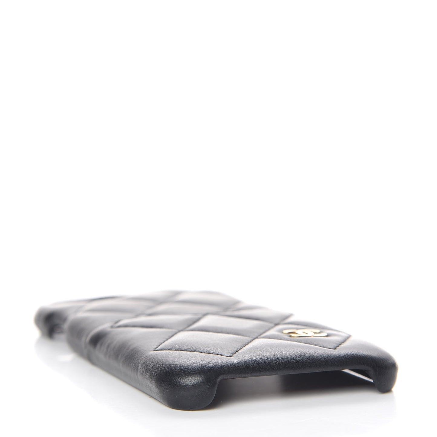 Lambskin Quilted iPhone 7/8 Coco Tech Case Black