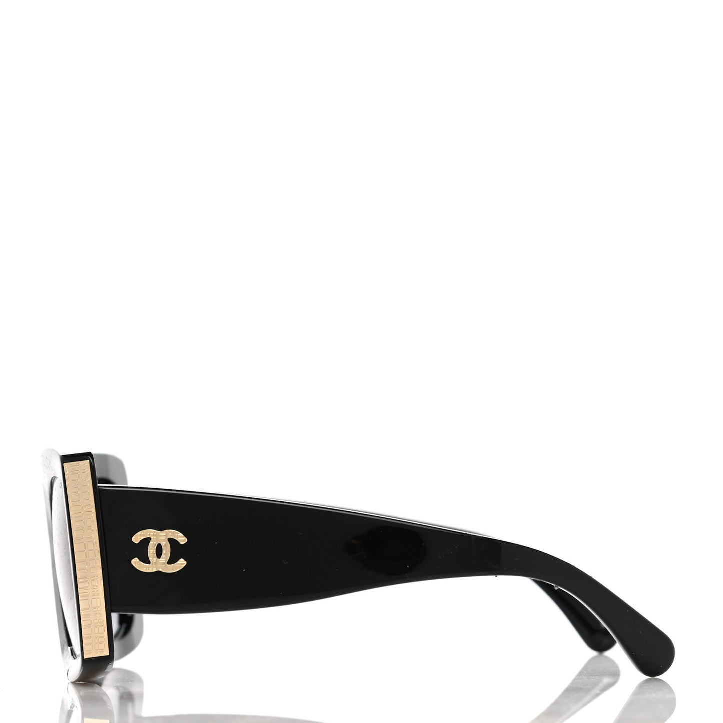 Acetate Rectangle Sunglasses 5435 Black