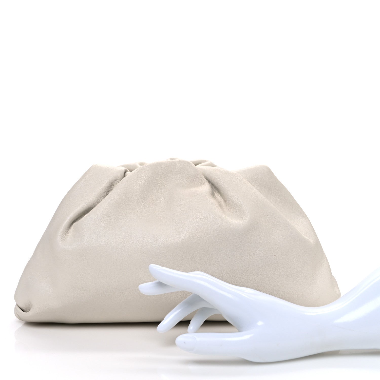 Bottega Veneta Calfskin Teen Pouch White 2 of 11