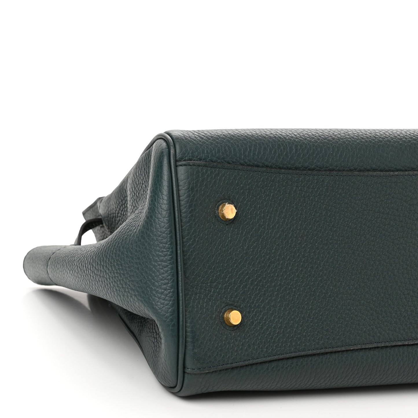 Heavy Grain Belted Bayswater Tote Mulberry Green