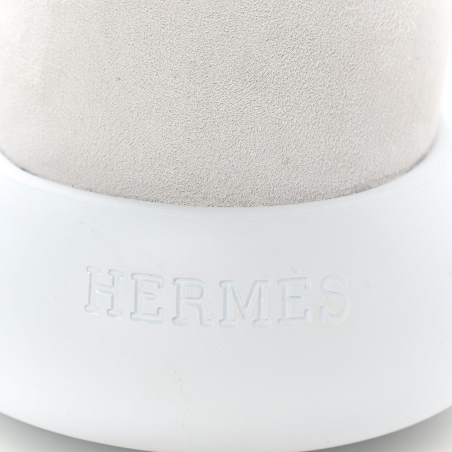 Hermes Knit Suede Goatskin Womens Crew Sneakers 36 Prunoir White 8 of 9