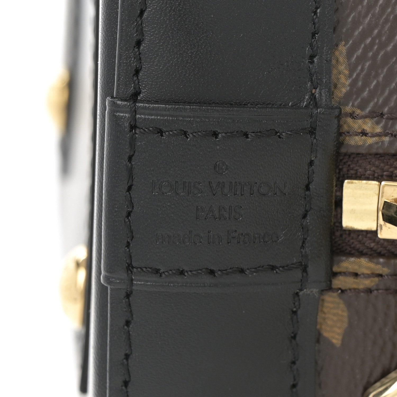 Louis Vuitton Monogram Macassar Studded Alma BB 14 of 25