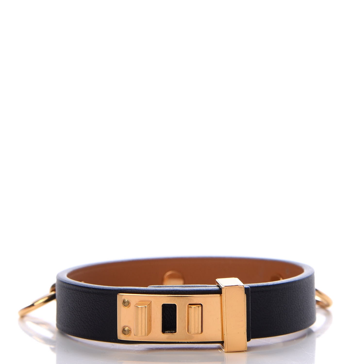 Hermes Swift Mini Dog Rings Bracelet T2 Black 3 of 7