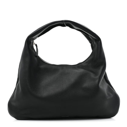 The Row Grained Calfskin Small Everyday Shoulder Bag Black 1 of 9