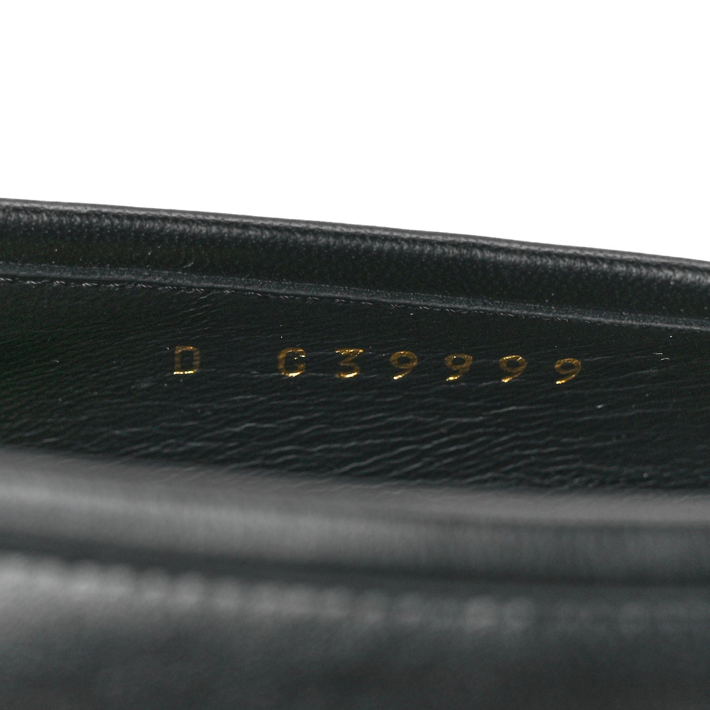 Lambskin Patent Cap Toe Pearl CC Ballerina Flats 38.5 Black