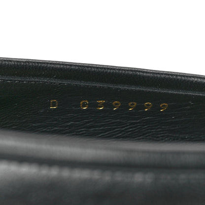 Chanel Lambskin Patent Cap Toe Pearl CC Ballerina Flats 38.5 Black 8 of 9