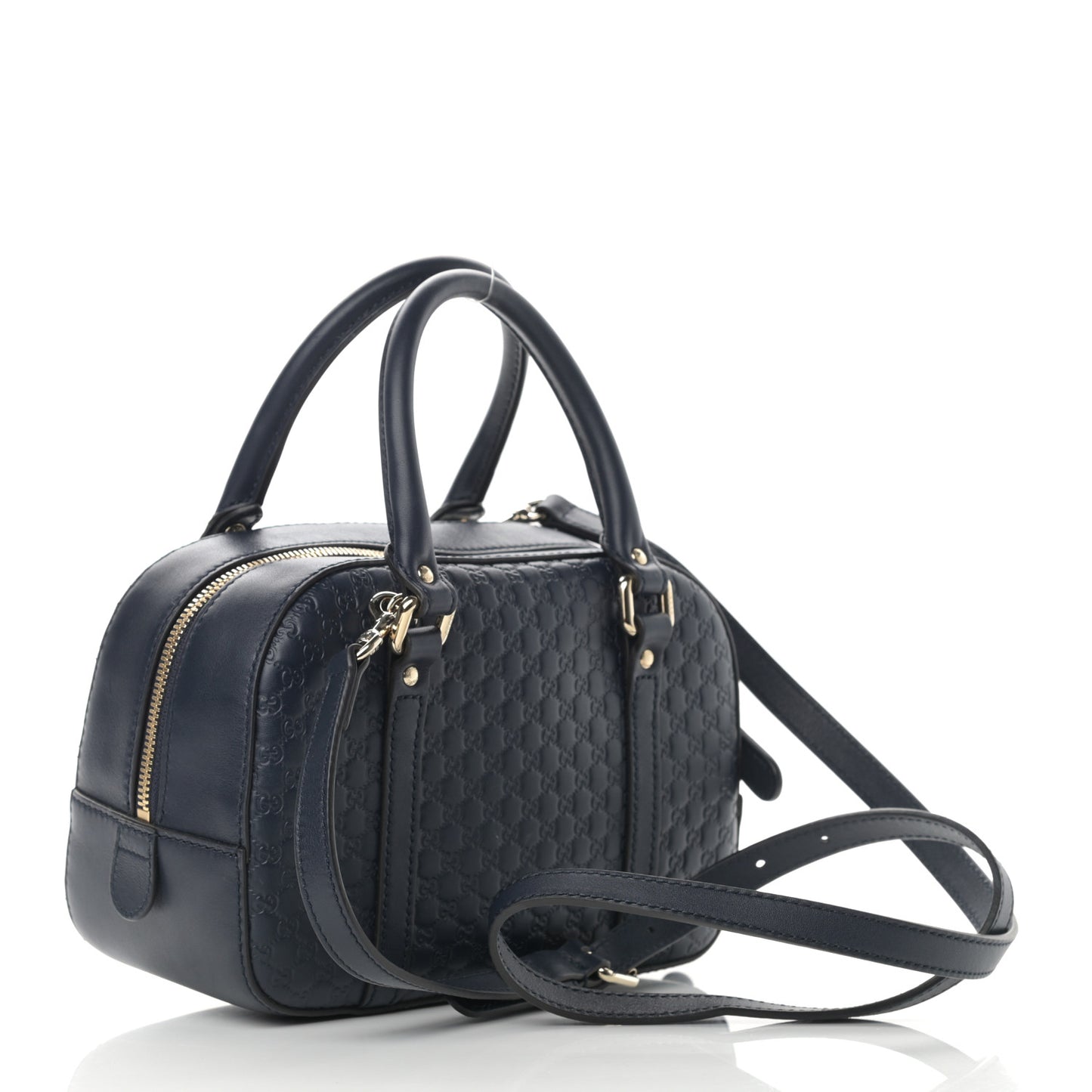 Soft Microguccissima Small Crossbody Bag Blue