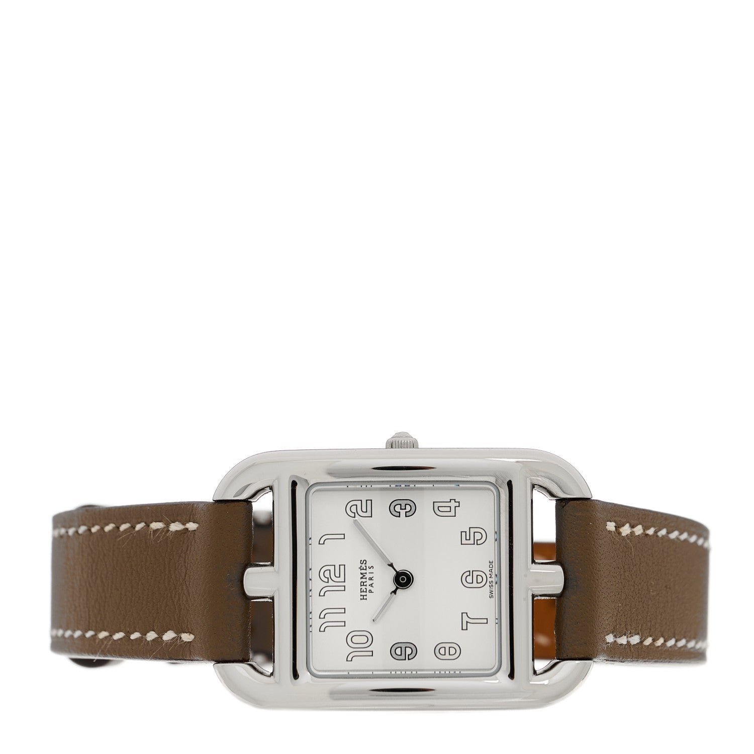 Hermes Stainless Steel Swift 23mm Cape Cod Quartz Watch Etoupe 2 of 5