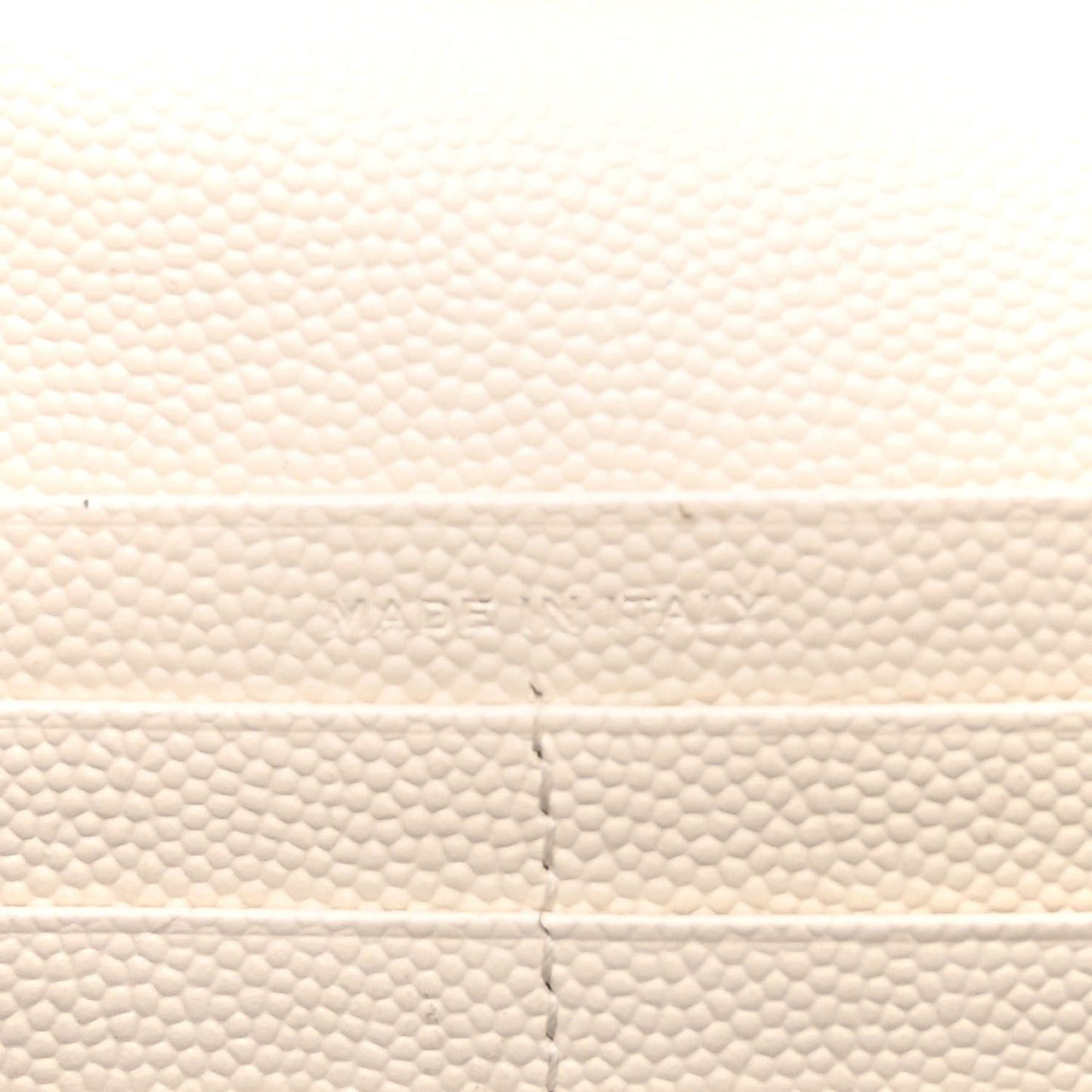 Grain De Poudre Matelasse Chevron Monogram Chain Wallet Crema Soft