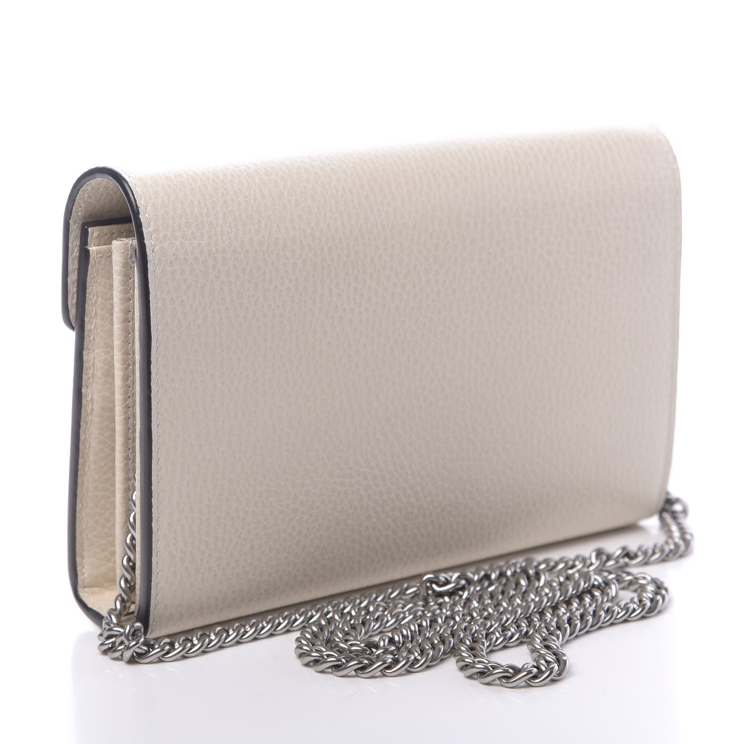 Gucci Dollar Calfskin Mini Dionysus Chain Wallet Mystic White 3 of 11