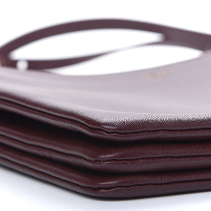 Celine Lambskin Large Trio Crossbody Bag Burgundy 4 of 7