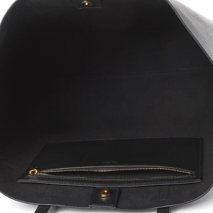 Tom Ford Grained Calfskin Small T Tote Black 4 of 4