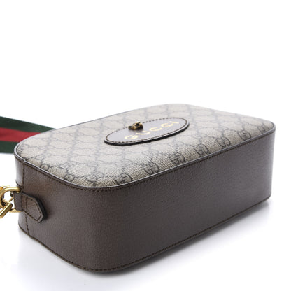 Gucci GG Supreme Monogram Web Neo Vintage Shoulder Bag Beige New Acero Crop 4 of 14