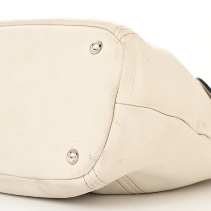 Prada Vitello Daino Hobo White 10 of 26