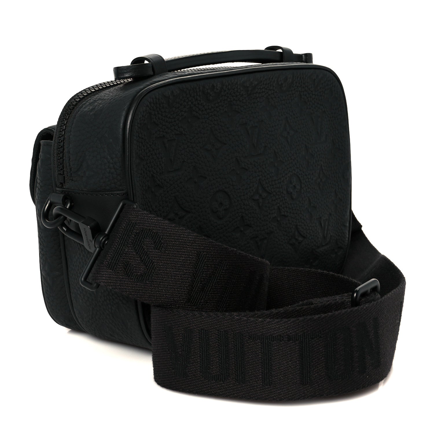 Louis Vuitton Taurillon Monogram S Lock Messenger Black 3 of 10