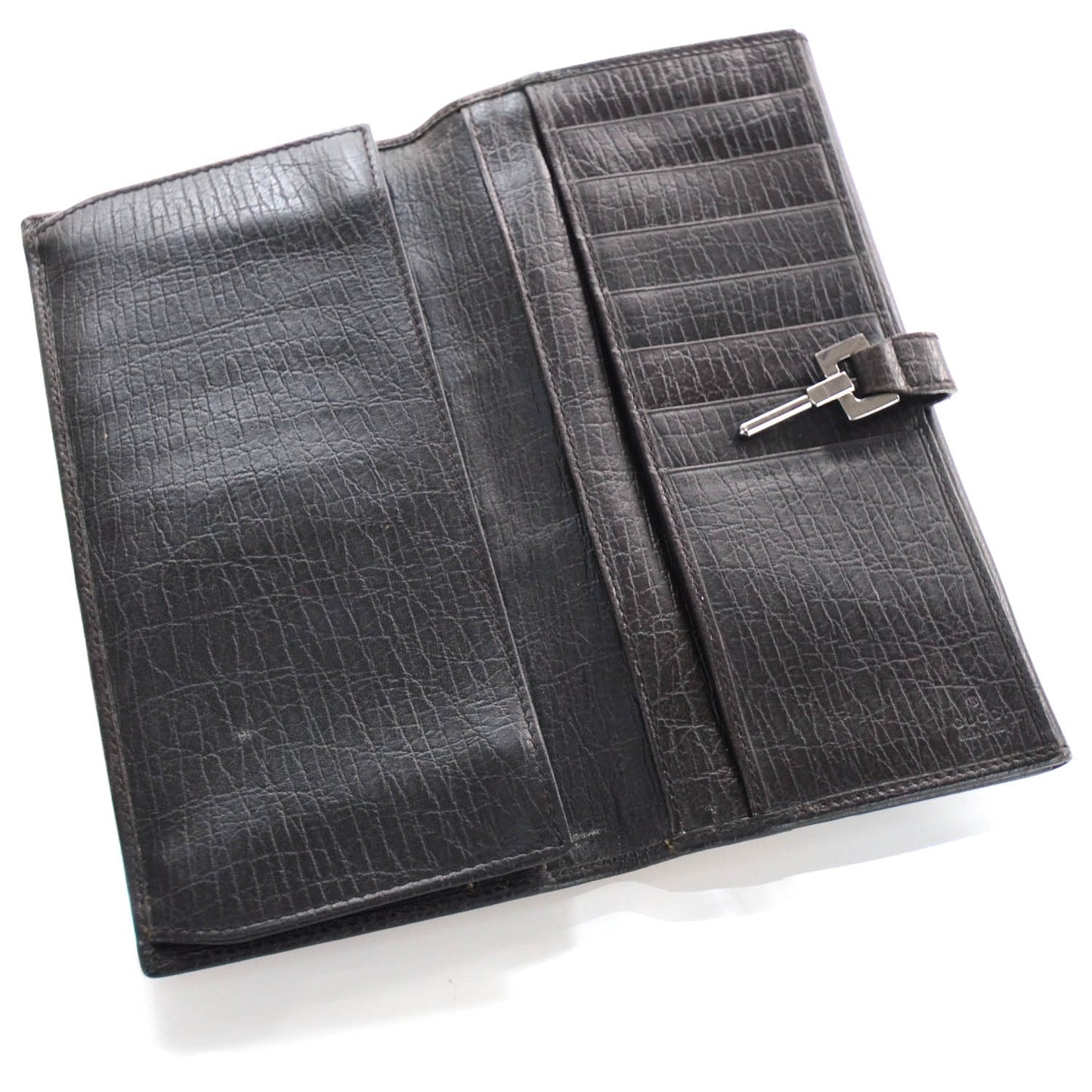 Monogram Calfskin Web Blake Continental Wallet Brown