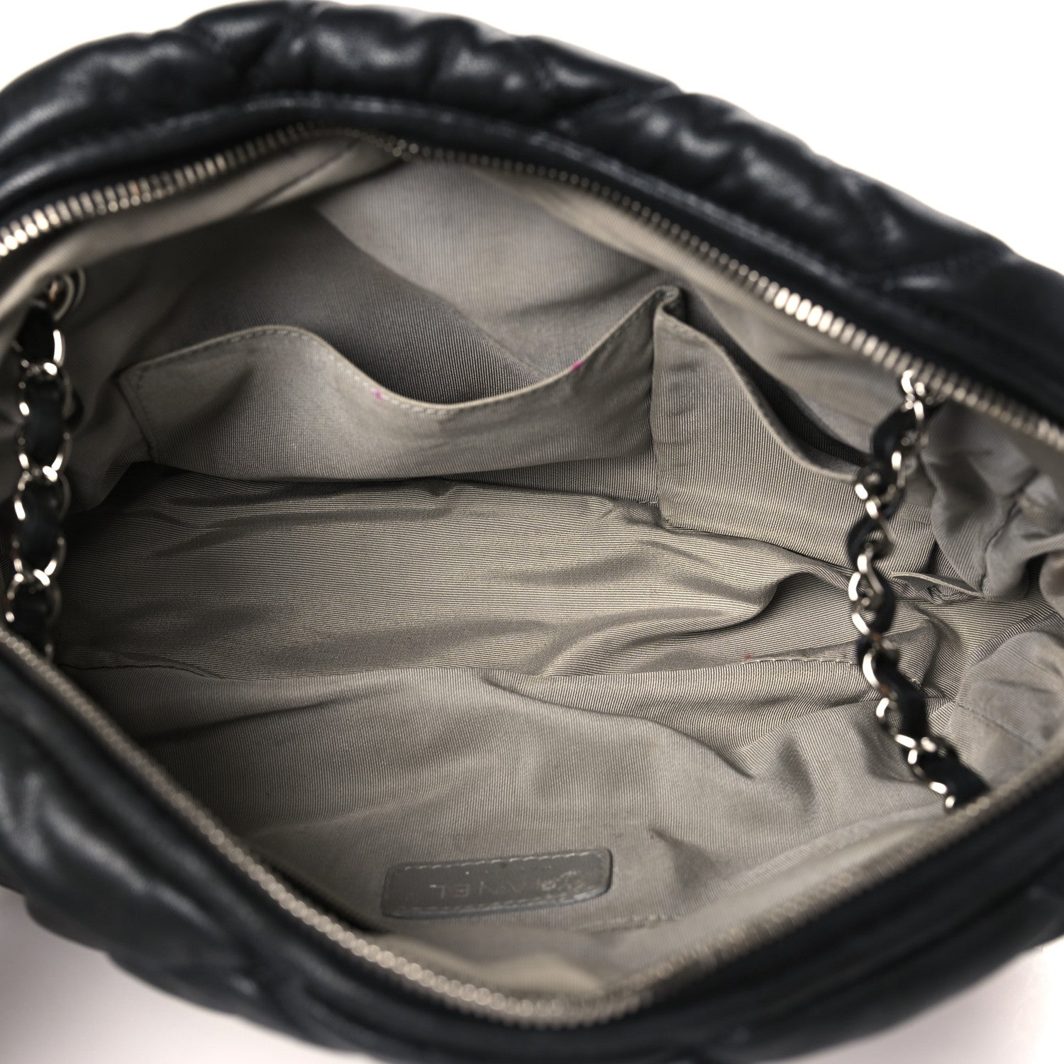 Chanel Lambskin Bubble Quilt Camera Case Black 5 of 10