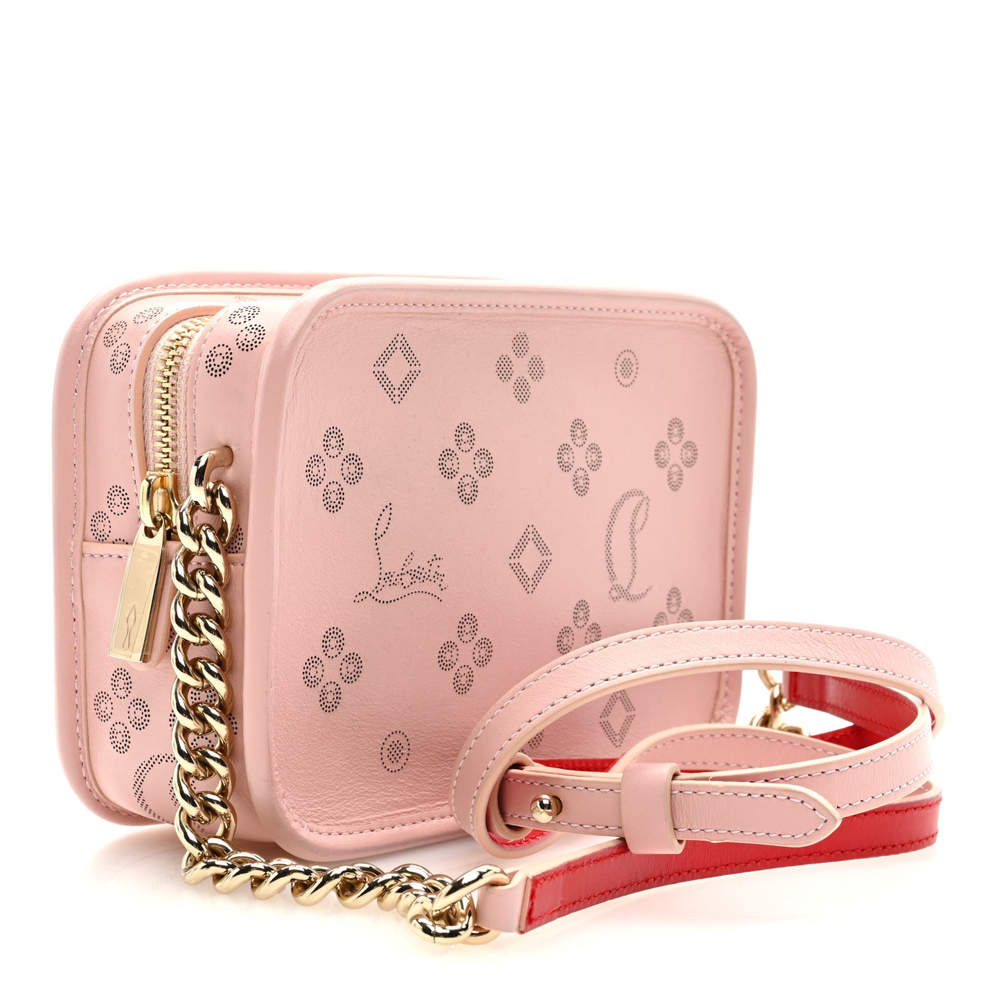 Calfskin Small Radioloubi Pink