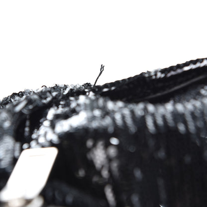 Saint Laurent Canvas Sequins Mini City Backpack Black Silver 8 of 8
