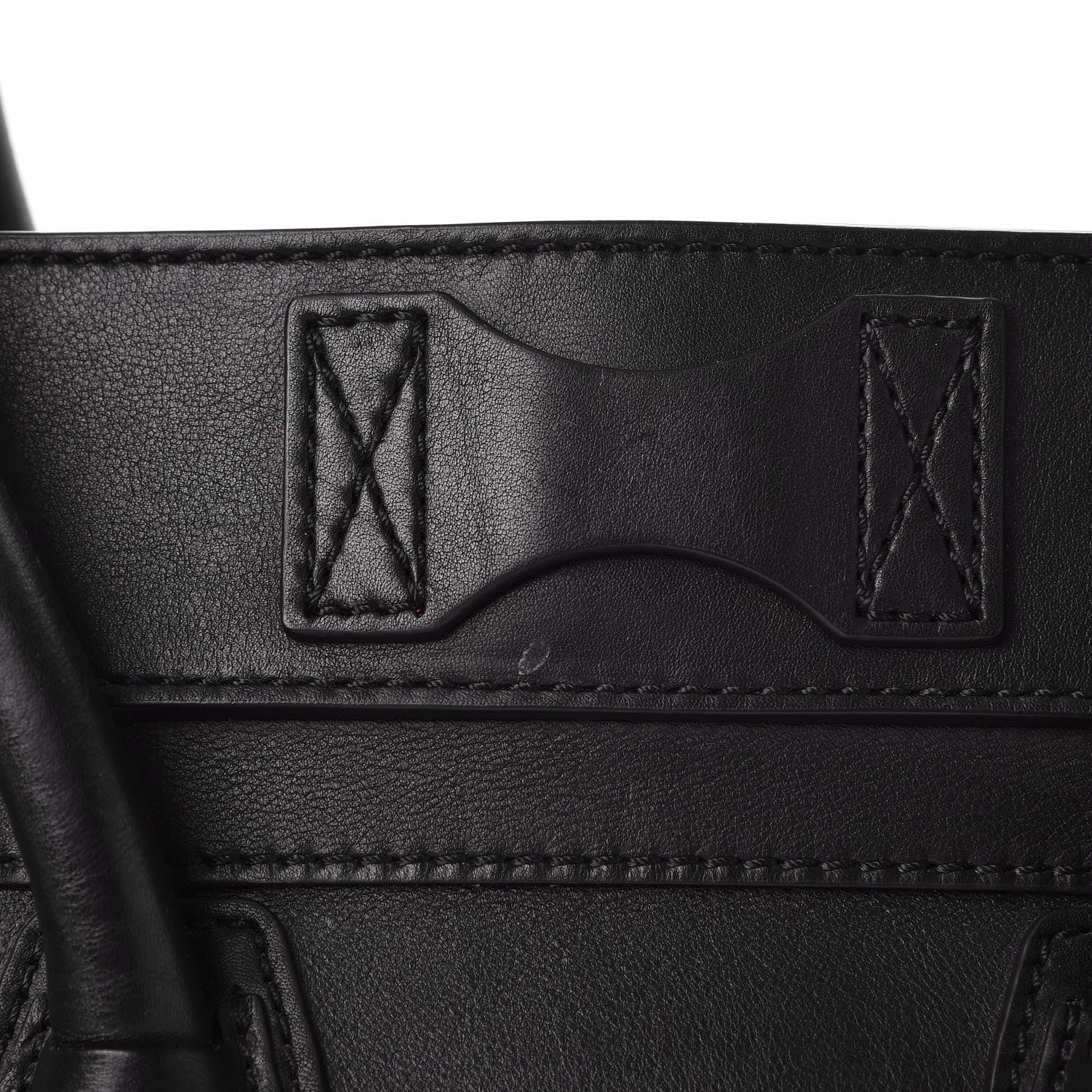 Celine Smooth Calfskin Mini Luggage Black 10 of 11