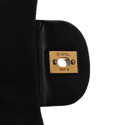 Chanel Lambskin Quilted Jumbo Single Flap Black 7 of 10