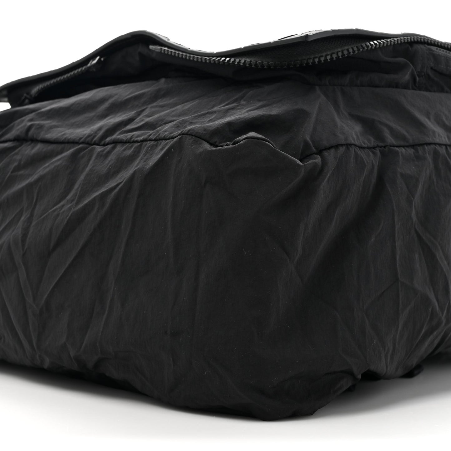 Nappa Nylon Intreccio Packable Backpack Black