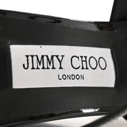Jimmy Choo Patent Anise 85 Wedge 37 Black 7 of 10