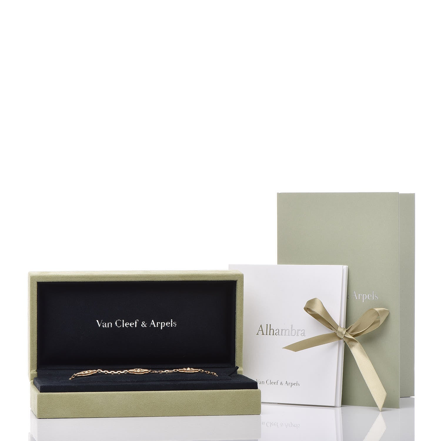 Van Cleef & Arpels 18K Yellow Gold 5 Motifs Guilloche Vintage Alhambra Bracelet 6 of 6
