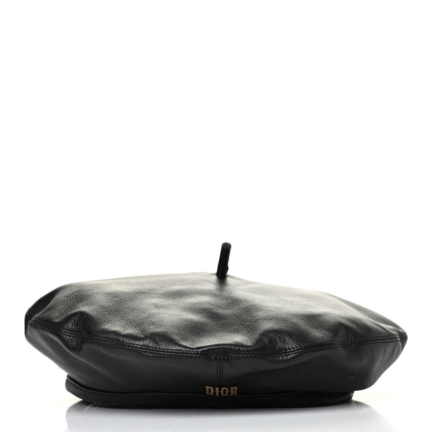 Christian Dior Lambskin D-Dream Beret 57 Black 3 of 4