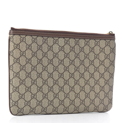 Gucci GG Supreme Monogram Large Ophidia Pouch Clutch Brown 4 of 15
