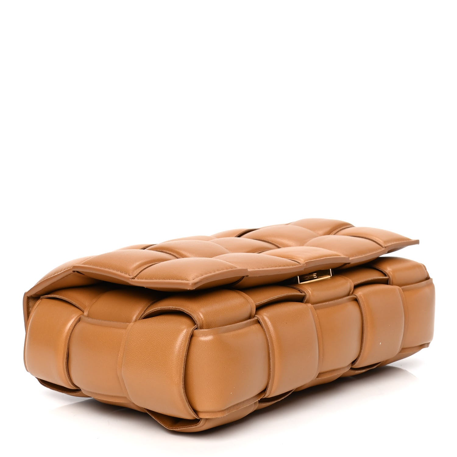 Bottega Veneta Nappa Maxi Intreccio Padded Cassette Crossbody Bag Caramel 3 of 6