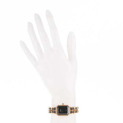 Chanel Stainless Steel Lambskin 20mm Chain Premiere Quartz Watch Gold S 2 of 8