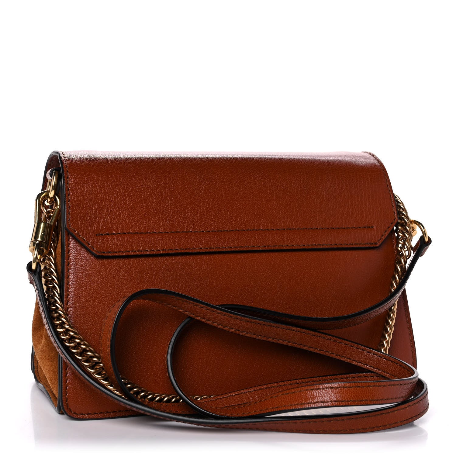 Givenchy Goatskin Suede Small GV3 Shoulder Bag Chestnut 2 of 10