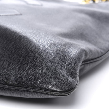 Chanel Caviar CC Shoulder Bag Black 10 of 11