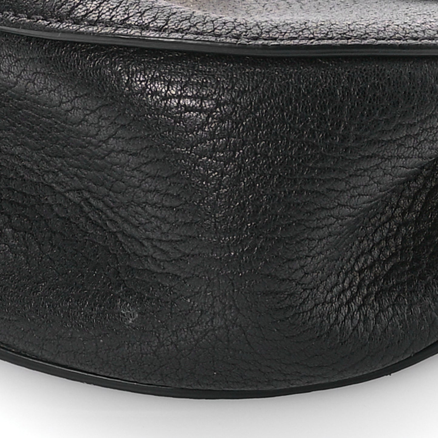 Grained Lambskin Drew Shoulder Bag Black