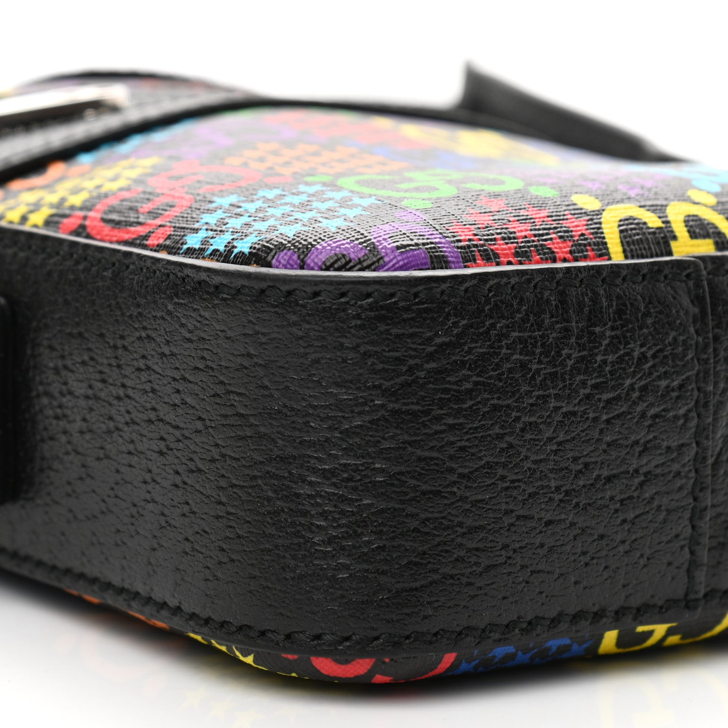Gucci GG Supreme Monogram Psychedelic Messenger Bag Black 9 of 11