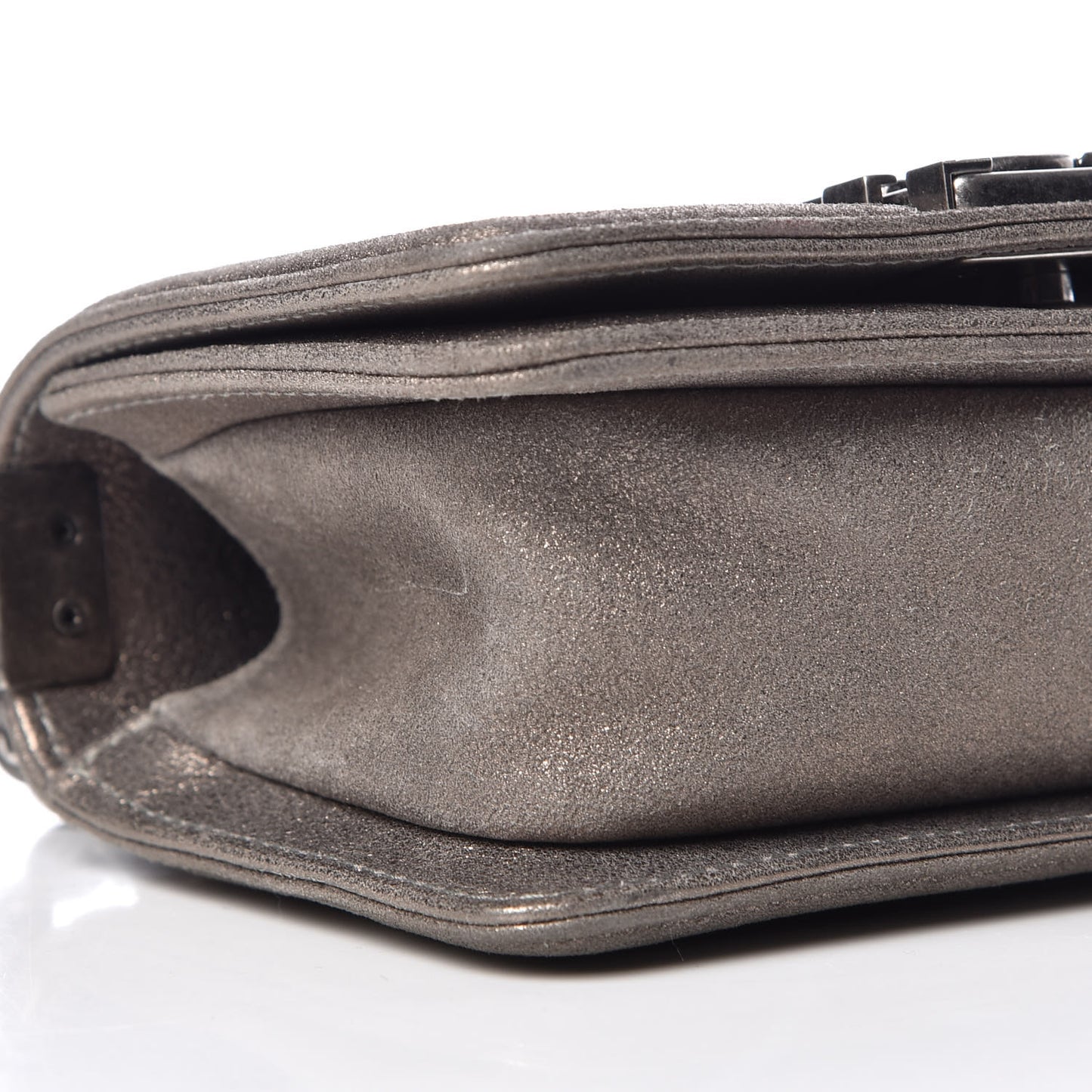 Metallic Lizard Iridescent Calfskin Mini Boy Flap