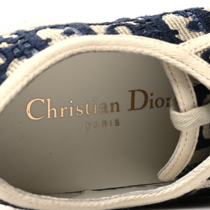 Christian Dior Canvas Oblique Walk'N'Dior Low Top Sneakers 35 Deep Blue 7 of 7