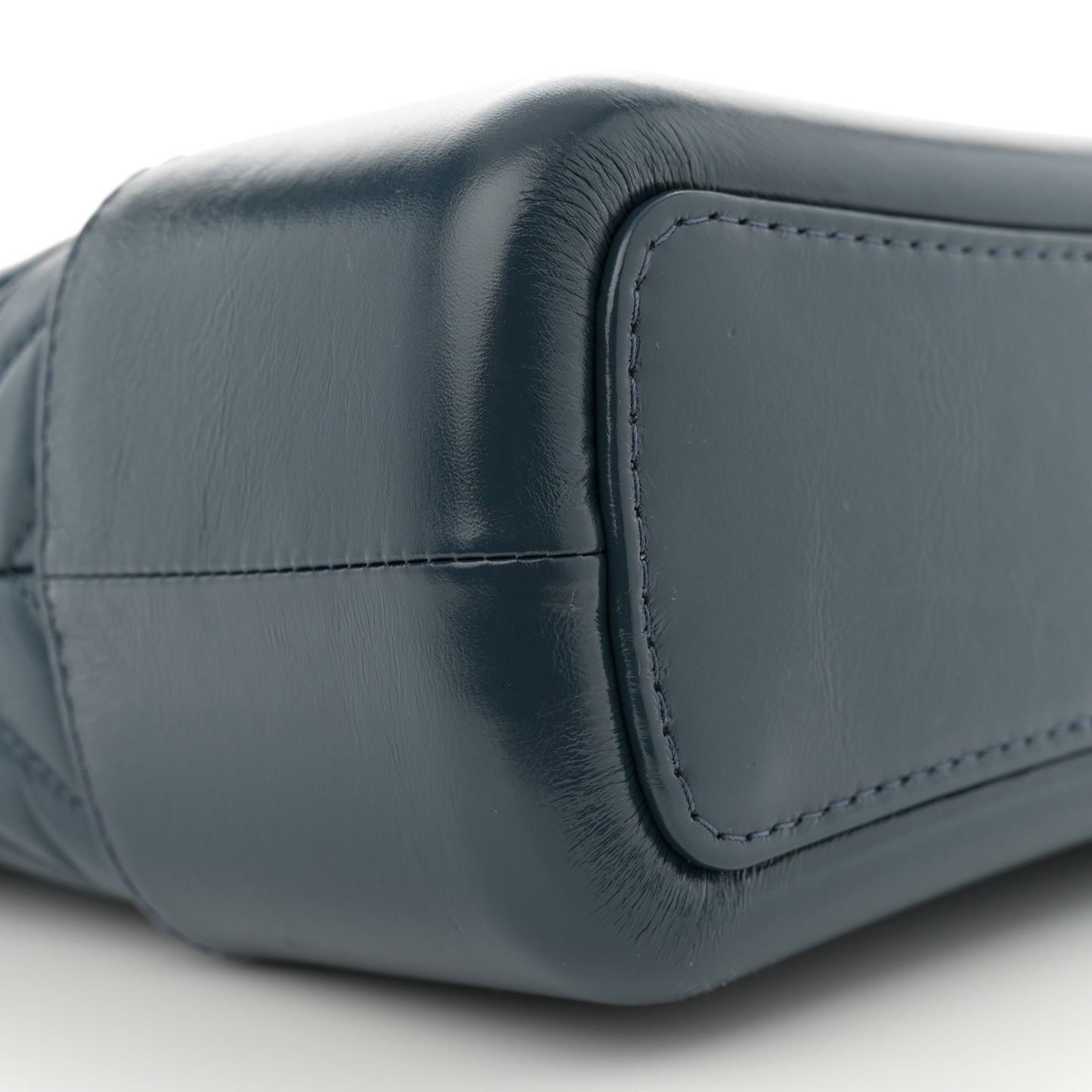 Aged Calfskin Chevron Quilted Medium Gabrielle Hobo Blue