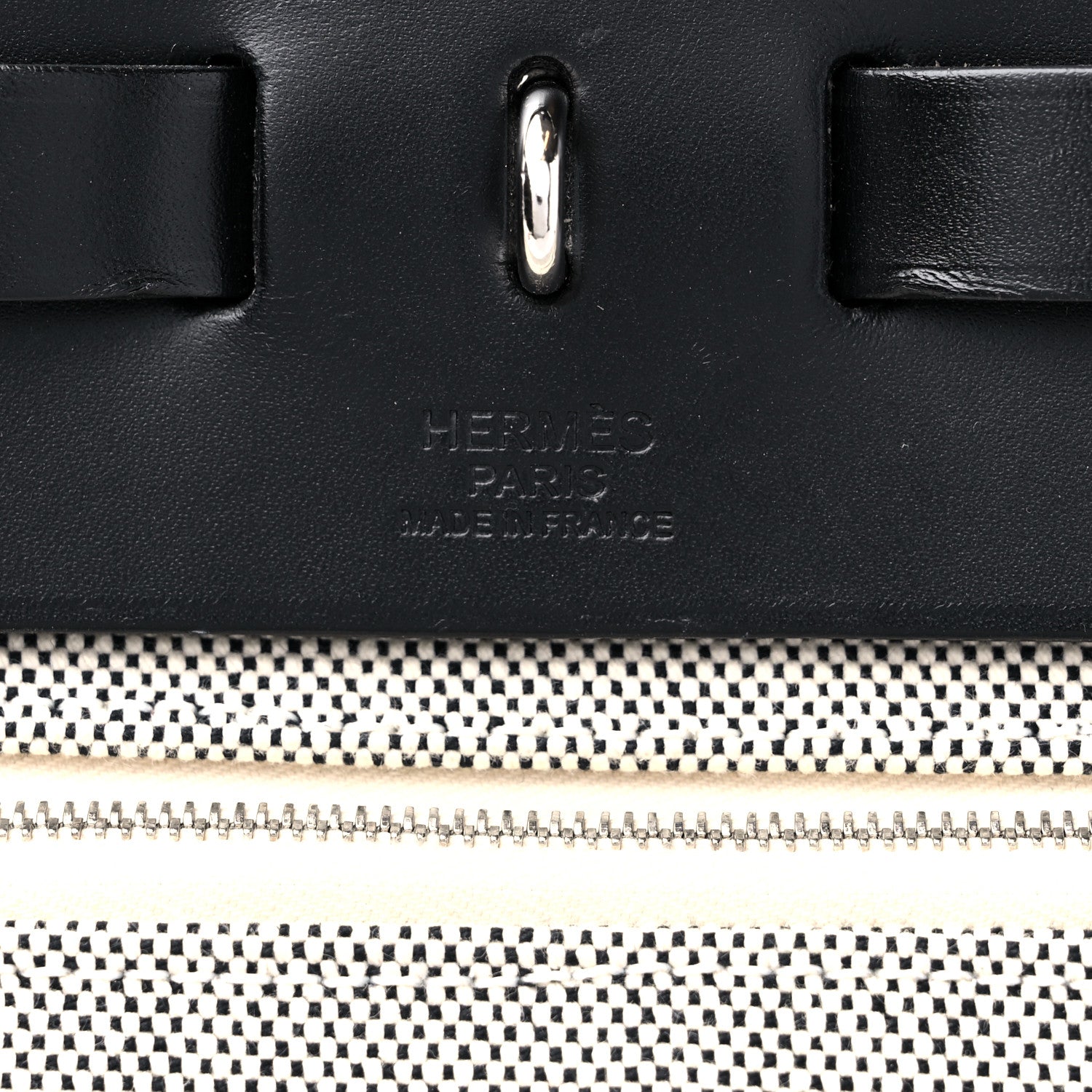 Hermes Vache Hunter Toile H Pegase Pop Herbag Zip Retourne 39 MM Bleu Indigo Ecru Black 6 of 11