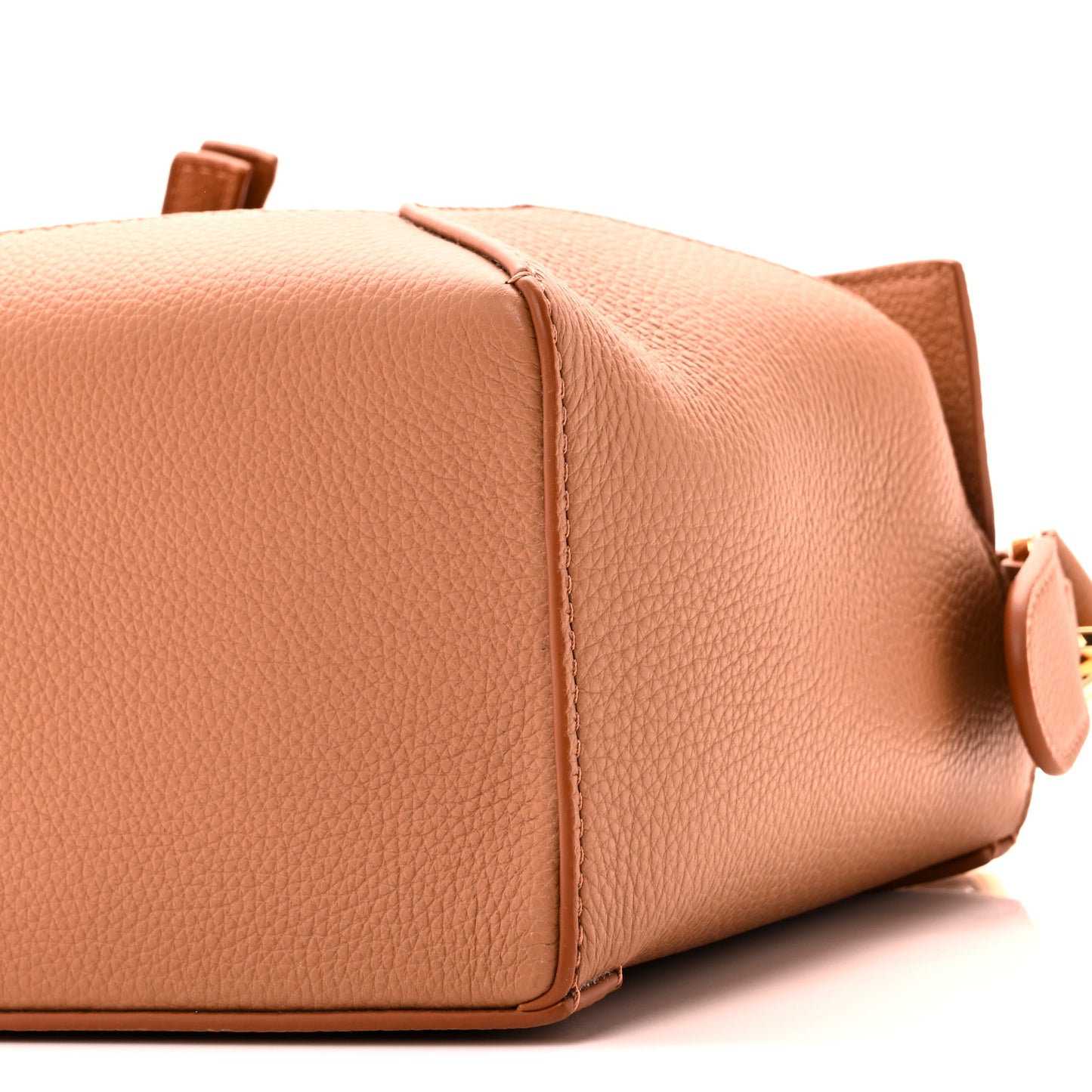 Grained Calfskin Small Puzzle Bag Toffee